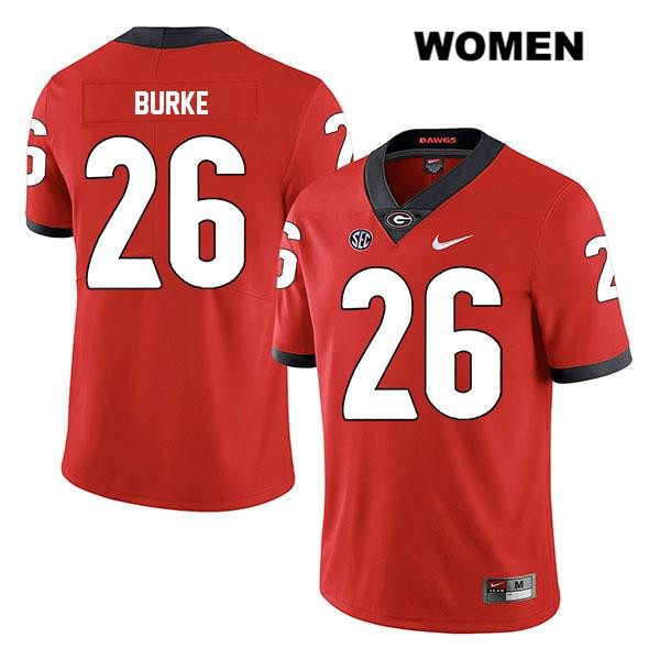 Georgia Bulldogs Women's Patrick Burke #26 NCAA Legend Authentic Red Nike Stitched College Football Jersey ROY8756CO